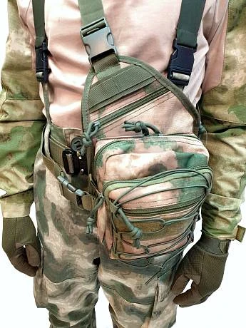 Тактическая сумка через плечо с кобурой 7.62 Tactical черный фото