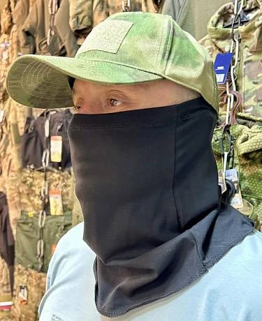 Бафф шарф труба летний черный фото