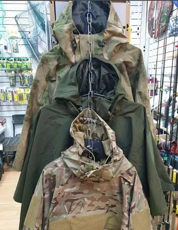 Плащ дождевик накидка пончо армейское softshell Gongtex олива фото