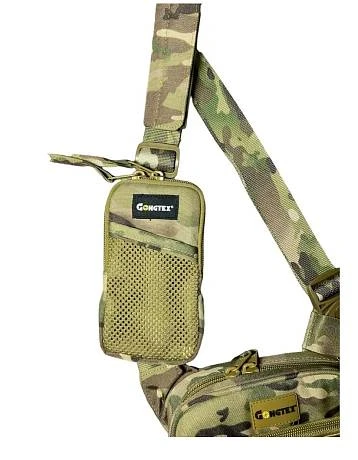 Сумка тактическая через плечо для ношения пистолета Gongtex Single Shoulder Bag мультикам фото