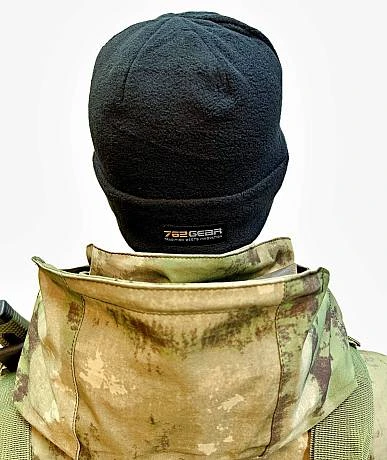 Шапка зимняя флисовая тактическая двойная Чёрная Tactica 7.62 Gear фото
