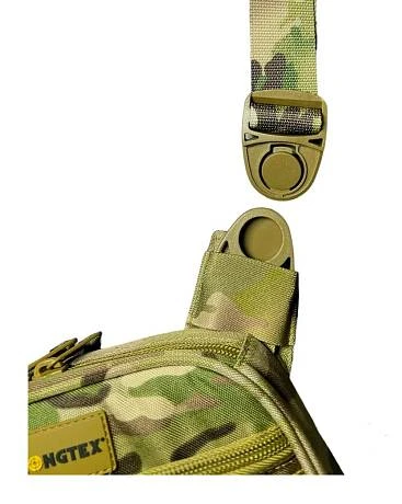 Сумка тактическая через плечо для ношения пистолета Gongtex Single Shoulder Bag мультикам фото