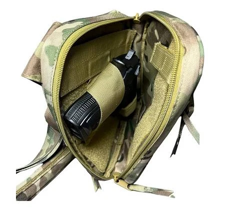 Сумка тактическая через плечо для ношения пистолета Gongtex Single Shoulder Bag мультикам фото