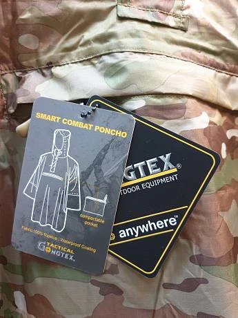 Плащ дождевик накидка пончо армейское Gongtex Tactical multicam фото