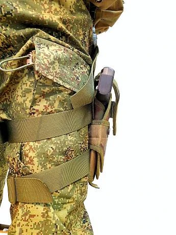 Кобура для пм тактическая на бедро зеленый кмф фото