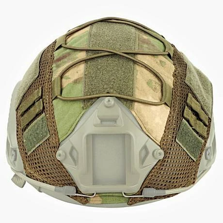 Чехол на тактический кевларовый баллистический шлем цвет зеленый КМФ фото