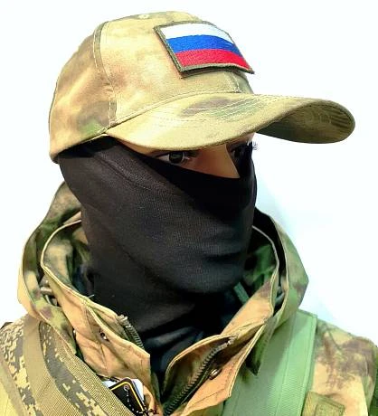 Шарф труба бафф тактический черный фото