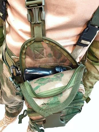 Тактическая сумка через плечо с кобурой 7.62 Tactical черный фото