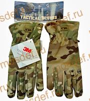 Перчатки тактические зимние Gongtex softshell мультикам