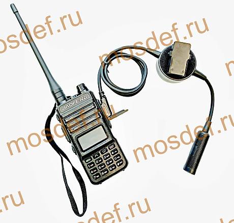Кнопка тактическая PTT с адаптером тип К для гарнитуры переходник на рацию фото