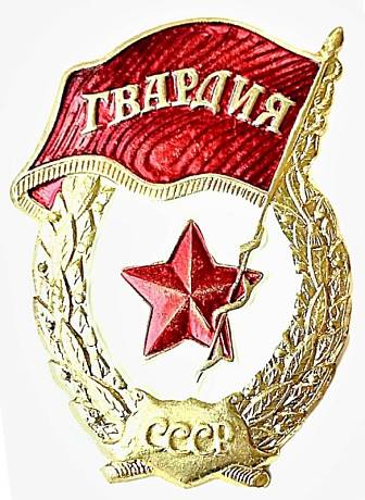 Нагрудный знак отличия ГВАРДИЯ СССР фото