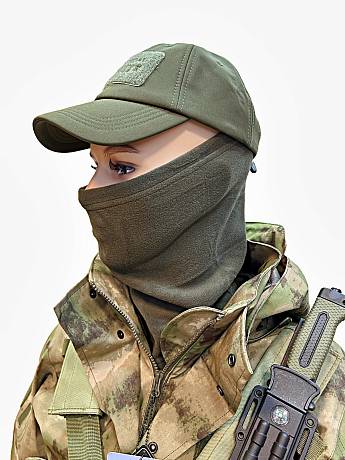 Флисовый шарф труба баффа TF олива фото