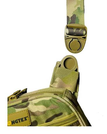 Сумка тактическая через плечо для ношения пистолета Gongtex Single Shoulder Bag мультикам фото