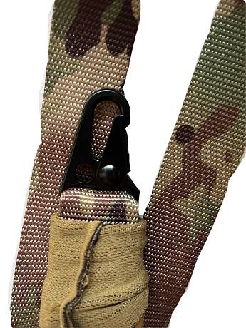 Ремень для автомата тактический двухточечный с амортизаторами Gongtex Gun Sling GLS 0004 мультикам фото