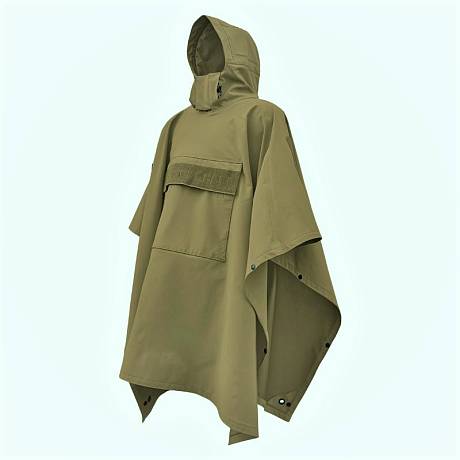 Плащ дождевик накидка пончо армейское softshell Gongtex олива фото