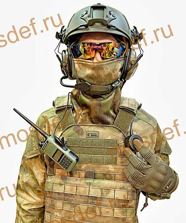 Кнопка тактическая PTT с адаптером тип К для гарнитуры фото