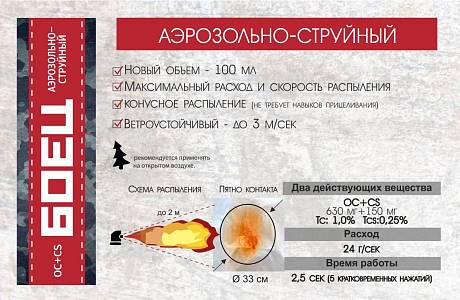 Газовый баллончик Боец ОС+CS фото