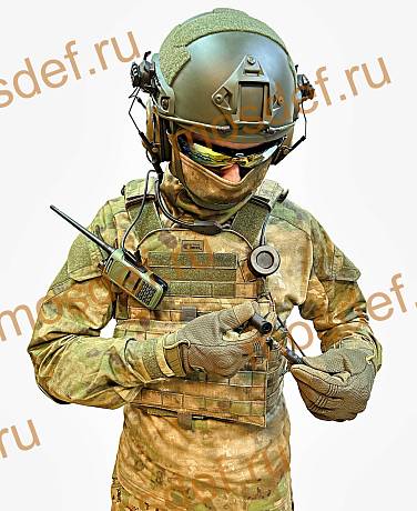 Кнопка тактическая PTT с адаптером тип К для гарнитуры переходник на рацию фото