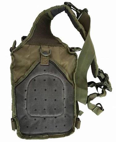 Сумка тактическая мужская через плечо Gongtex арт. 0306 олива фото