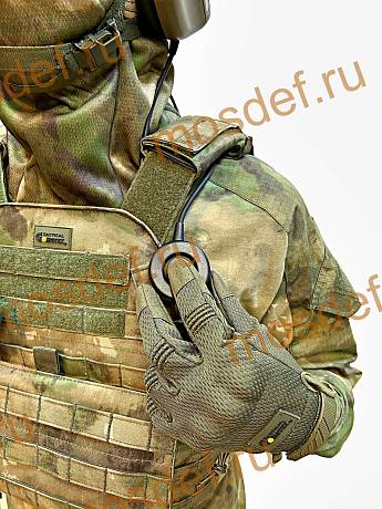 Кнопка тактическая PTT с адаптером тип К для гарнитуры переходник на рацию фото