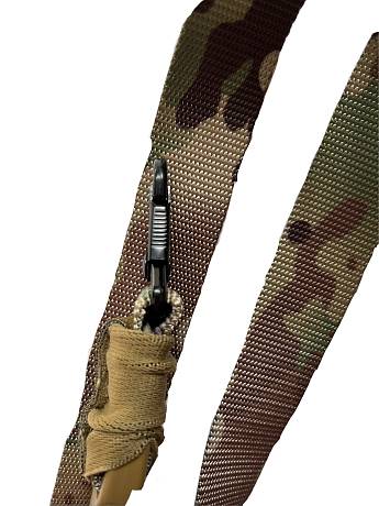 Ремень для автомата тактический двухточечный с амортизаторами Gongtex Gun Sling GLS 0004 мультикам фото